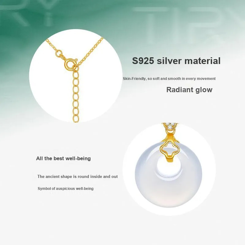 Diamond International Chalcedony Necklaces Women's-3