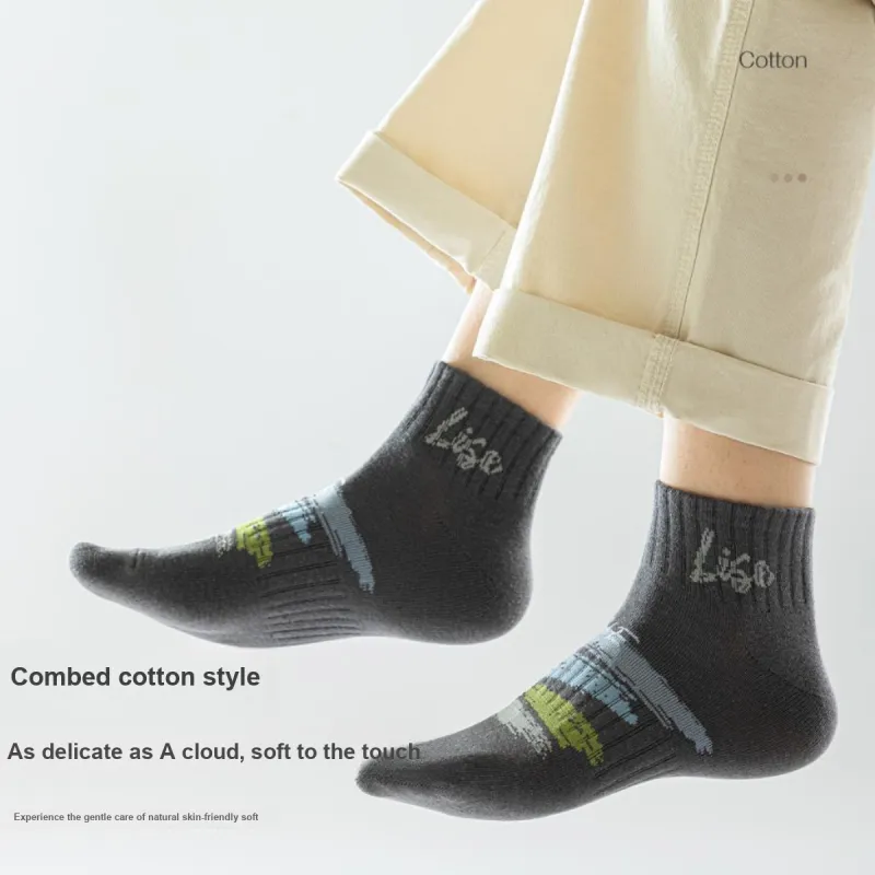 MIIOW Ankle Socks Unisex 5 Pack Mixed Color-5