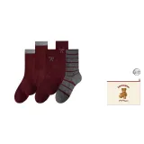 2 Burgundy Bowknot+2 Burgundy Cuffed+1 Horizontal Stripes