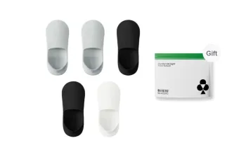 YOUKESHU No Show Socks Women's Shopping Bag 5 Pack