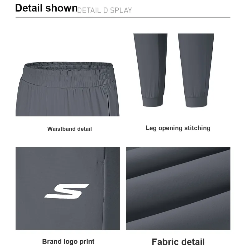 Skechers Sports Life Collection Knitted Sweatpants Men's Charcoal Gray 000G-1
