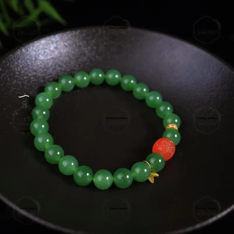 Yisheng Jewelry Hetian Jade Bracelets Jasper Unisex-1