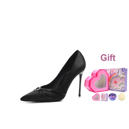 Crelinkxlat Slim Heel High Heels Women's Starburst Black