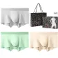 3 Pack Box Included (Oat Gray+Milk Cool Yellow+Avocado Green) Pure Cotton Breathable/Mulberry Silk Care/3A Antibacterial