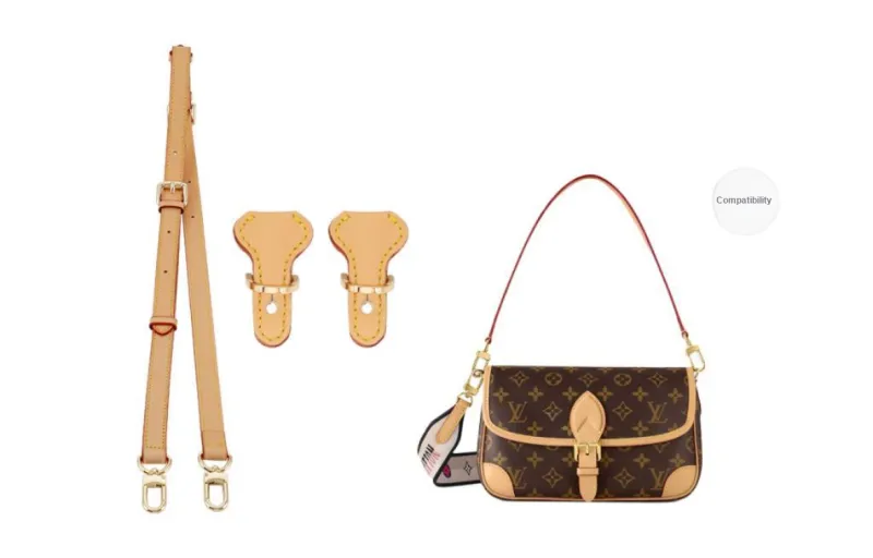 Lan Bao Fan Cow Leather Bag Strap Women's Beeswax-10