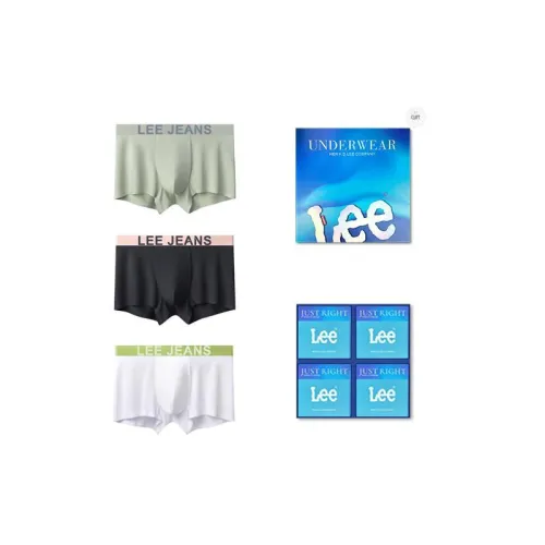 Lee 60 Pcs Tencel Modal Fabric 7A Antibacterial Mulberry Silk Gusset Men's 3 Pack Gift Box Set