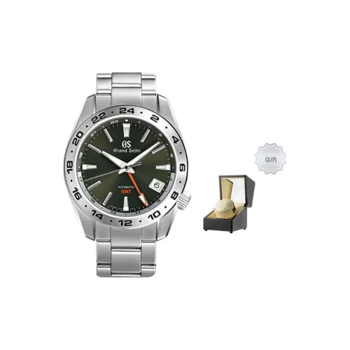 GRAND SEIKO Механический механизм ремешок из нержавеющей стали часы для мужчин зеленый циферблат