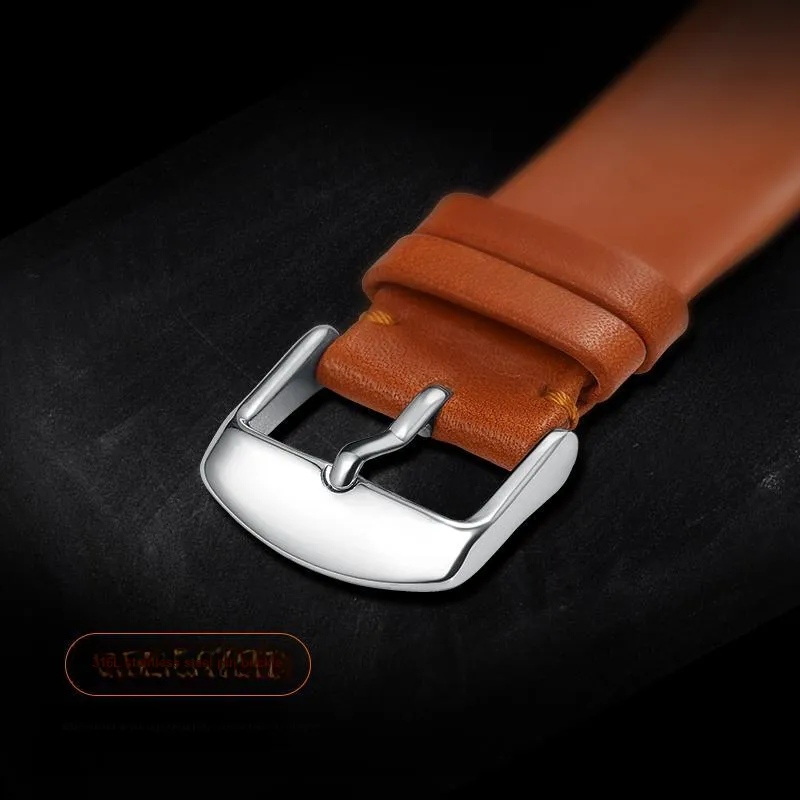 IStrap Omega MIDO Citizen Armani Longines Compatibility Watch Band 18/19/20/21/22mm Cowhide Leather Material-4