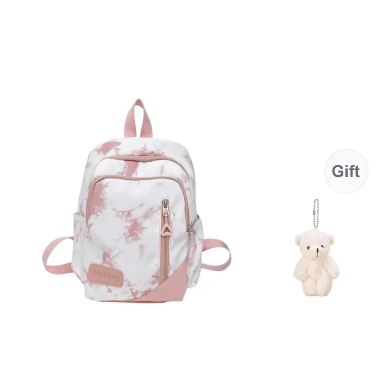 URBAN FOREST Nylon Backpack Women's Black/Green/Blue/Pink-18