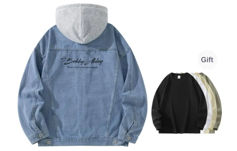 BOBBY ABLEY Denim Jacket Unisex-13