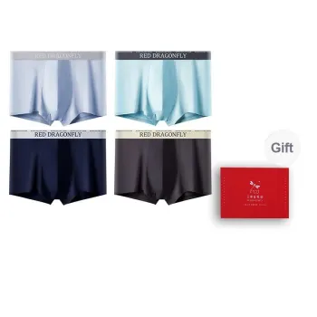 RED DRAGONFLY Underpants Men's 4 Pack Gift Box Set