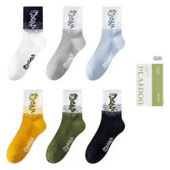 PLANDOO Knee High Socks Unisex 6 Pack