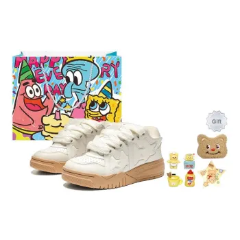 Kappa Anti Slip Wear Resistant Low Top Skateboard Shoes Women's Heron Feather White