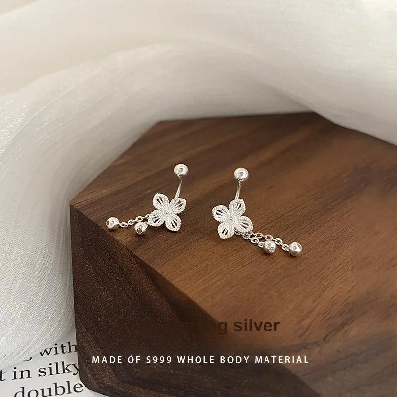 QUIET LOVE Sterling Silver Stud Earrings Women's-1