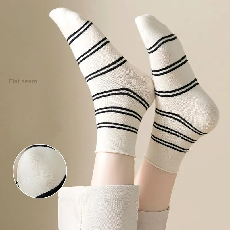 Lan Miao Mid Calf Socks Women's 7 Pack-11