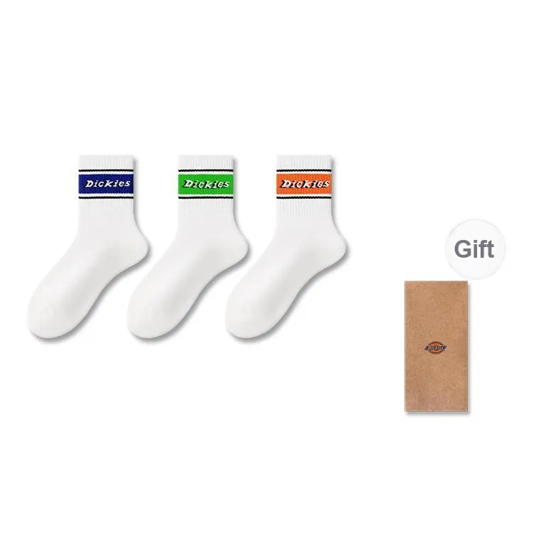 Dickies Fashionable Comfortable Moisture-Wicking Breathable Fall And Winter Crew Socks Unisex-12