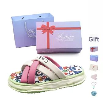 Take The Qin Rubber Sole Slip Resistant, Abrasion Resistant, Quick Dry Massage Cushioning Slide Slippers Women's