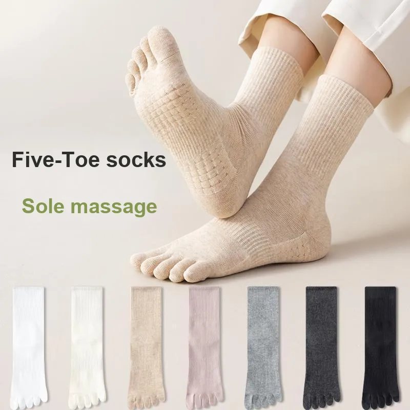 MIIOW Mid Calf Socks Women's Combo Set-7