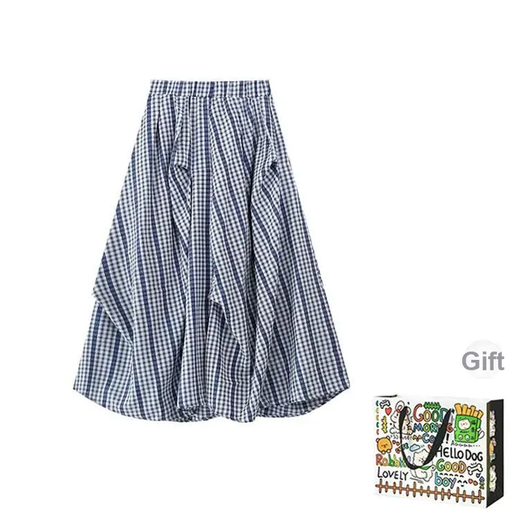 OURUOKE Casual Long Skirt Women's-1