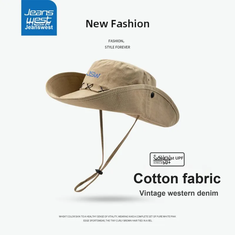 JEANSWEST Polyester Bucket Hats Unisex-5