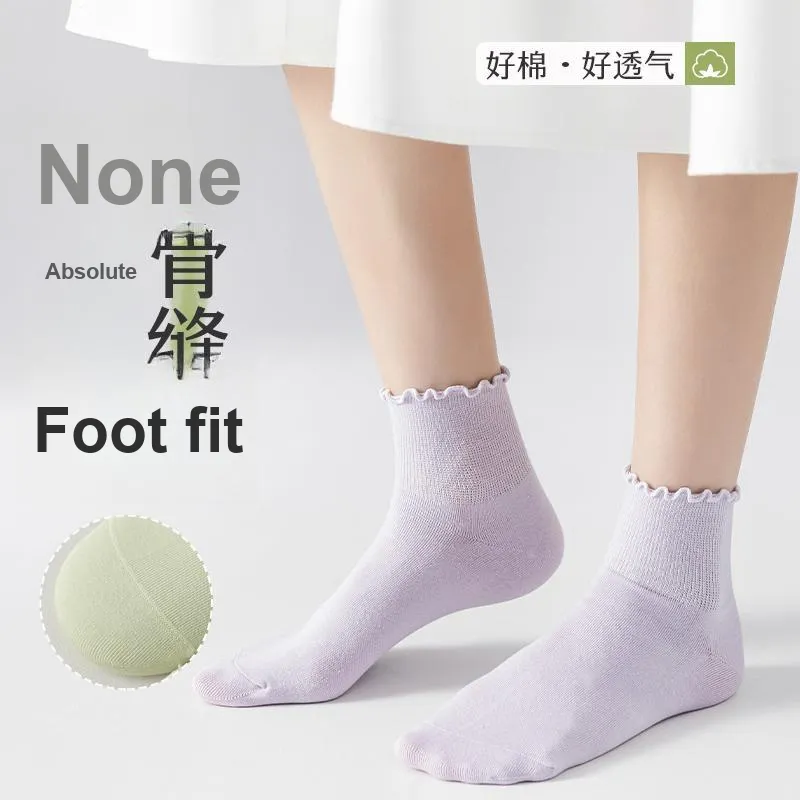 MIIOW Mid Calf Socks Women's 6 Pack-18