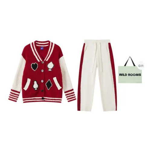 WILD ROOMS Пижамный комплект Женская Сумка для покупок Красная