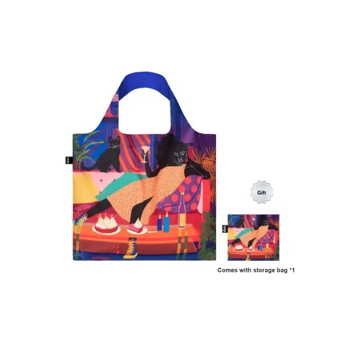 Loqi Aurelia Durand Artistic Collaboration Переработанный полиэстер Маленькая квадратная сумка Сумка через плечо Унисекс Зимняя Night