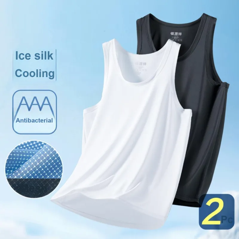 H YXIANG Men Tank Tops-23