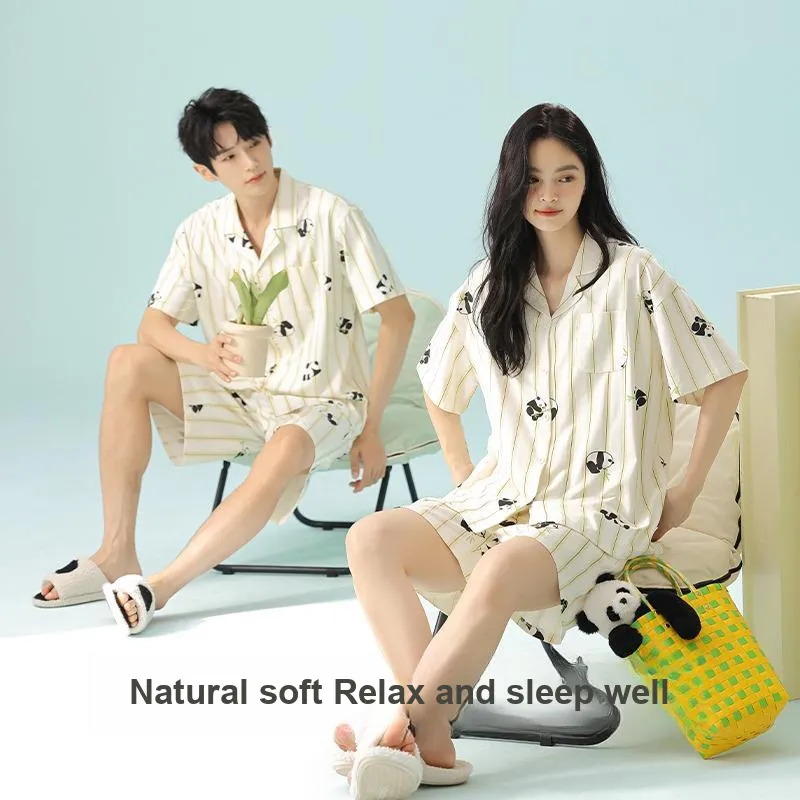 WANANNI Pajama Set Unisex Light Apricot Yellow-4