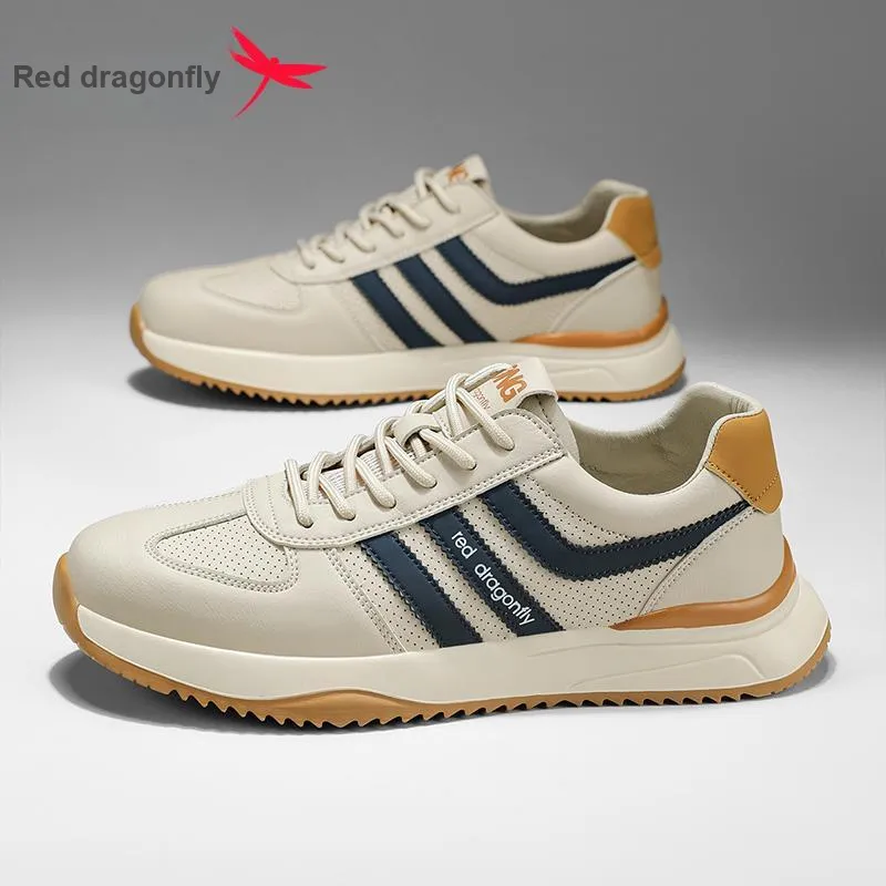 RED DRAGONFLY Men's Casual Shoes Men's Comfortable Low Top Round Tip-6