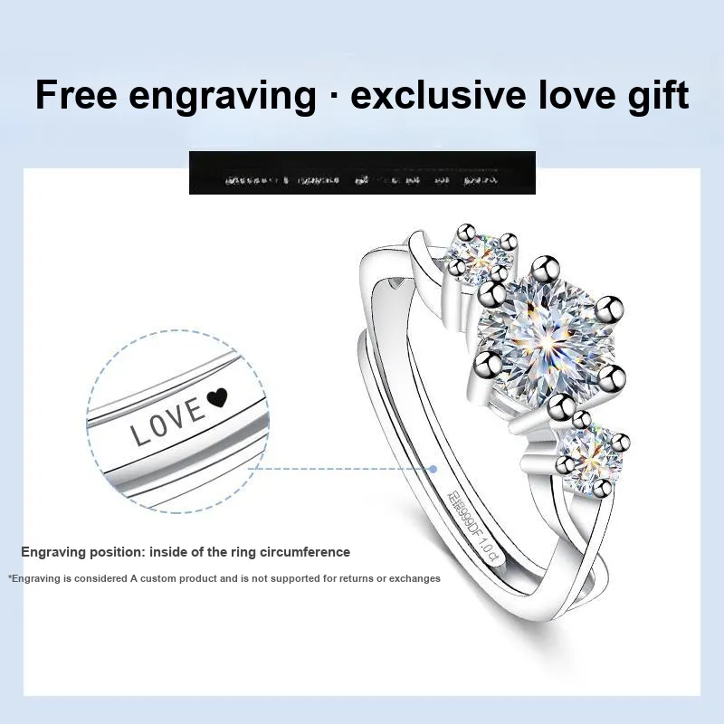 EAST BEAUTY 999 Fine Silver Rings Unisex-3