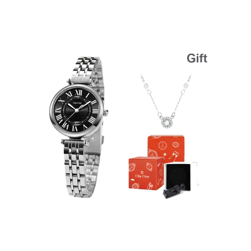 Clip Clop Кварцевый механизм сплав ремешок женские часы многоцветный циферблат