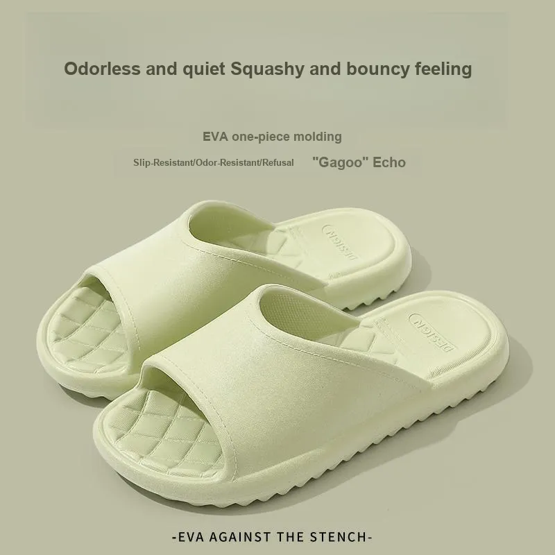 Foot Recreation Diamond Pattern Slip Resistant Comfortable Quiet EVA Minimalist Style All Season Home Slippers-21