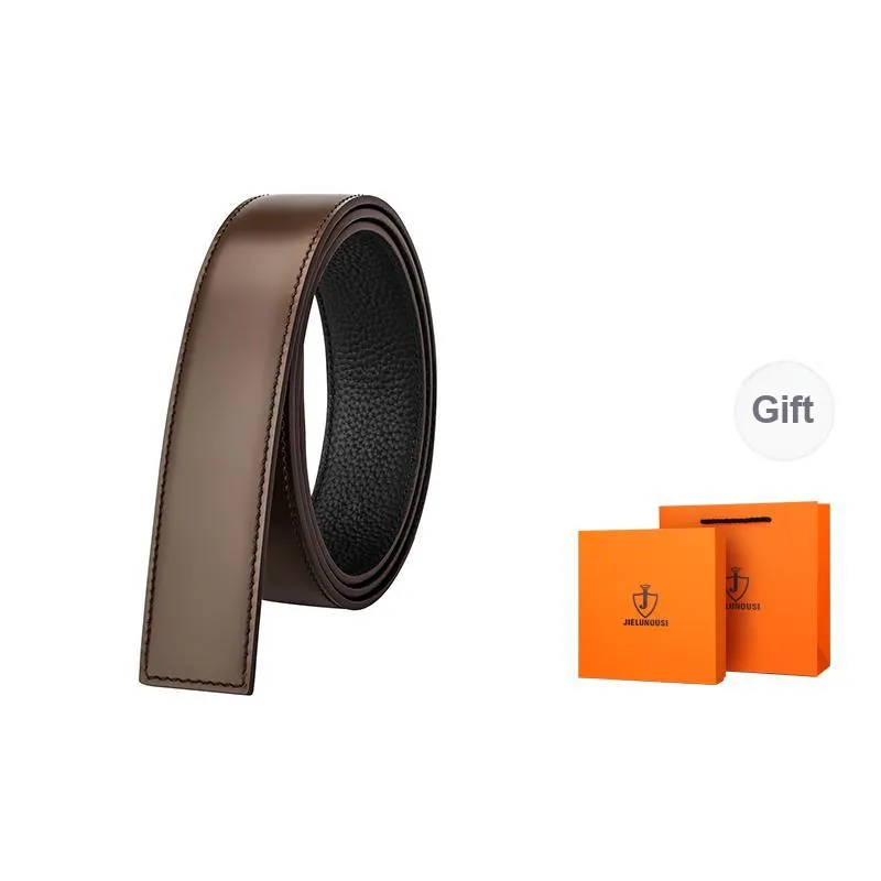 Jaylen Oos Headless Belt Compatible With Pants Belt Top Grain Cow Leather Leather Belts Men's 3.5cm-6