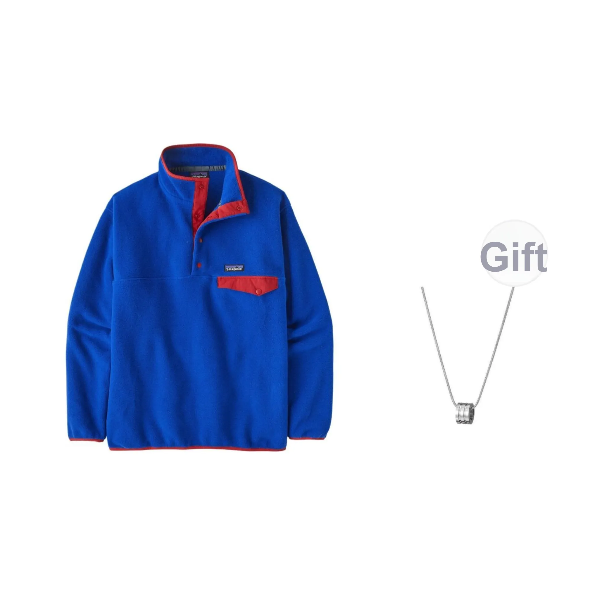 Patagonia Jackets Men Passage Blue Comes With Necklace