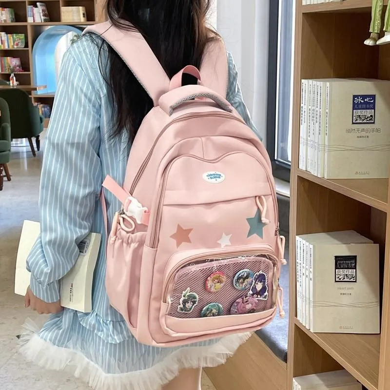 BUBM Composite Cloth Backpack Unisex Multicolor-22