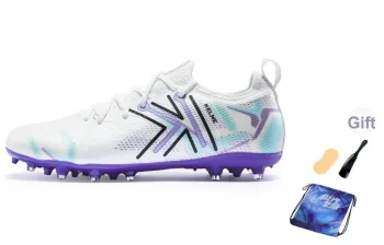 KELME Ji Di 5.0 MG Multi Ground Abrasion Resistant Support Soccer Shoes Unisex White Multicolor
