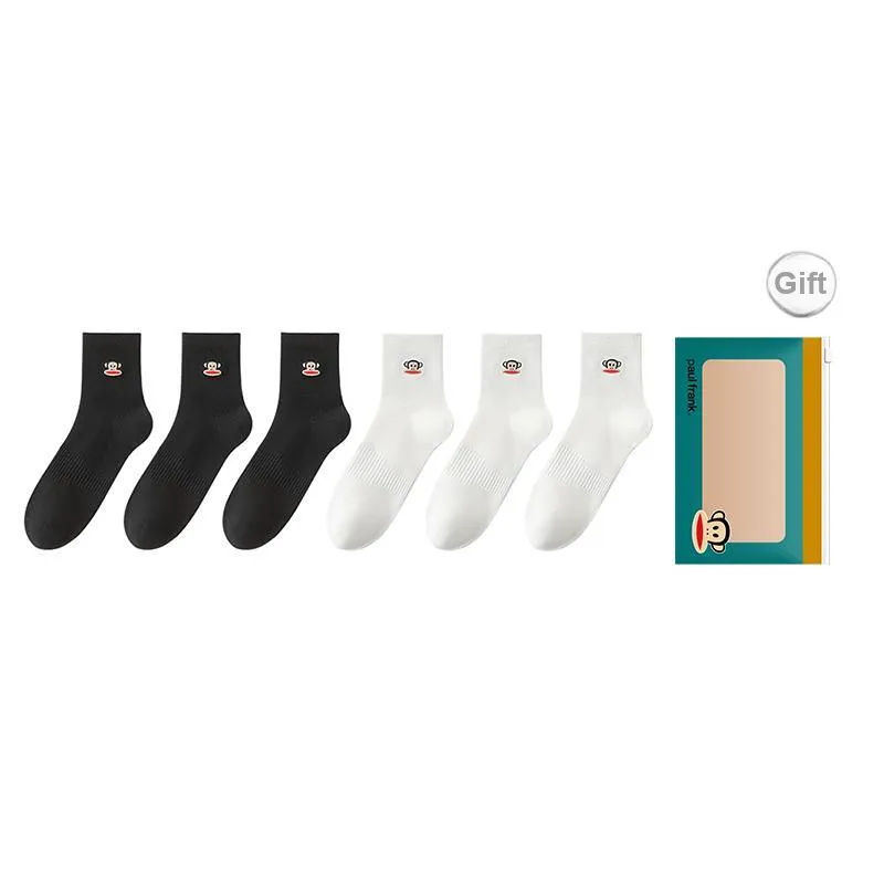 PAUL FRANK Mid Calf Socks Men's Box 6 Pack-37