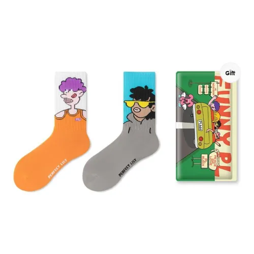 PL Носки Crew Унисекс Сумка для покупок 2 упаковки Смешанные цвета