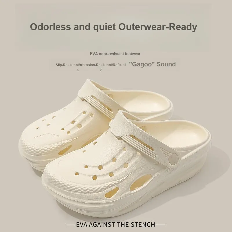 Foot Recreation Men's Summer Clogs, Outdoor Platform Slip Resistant, Squashy And Bouncy Feeling, Beach Slippers Shoes-1