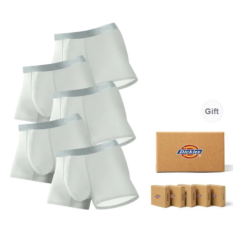 Dickies Underpants Men's Seamless Skin Friendly High Rebound Breathable Four Corner Pants, Box Combo Set-36
