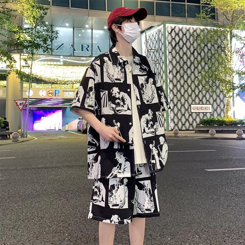 Fakeyoung Shirt Matching Set Unisex-3