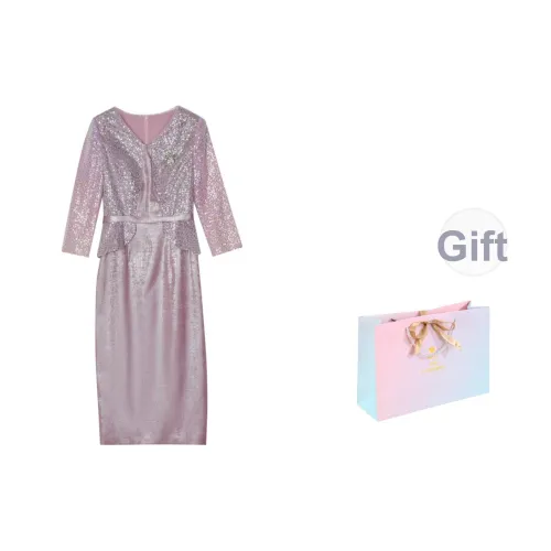 SONDR Длинное платье с длинными рукавами женское