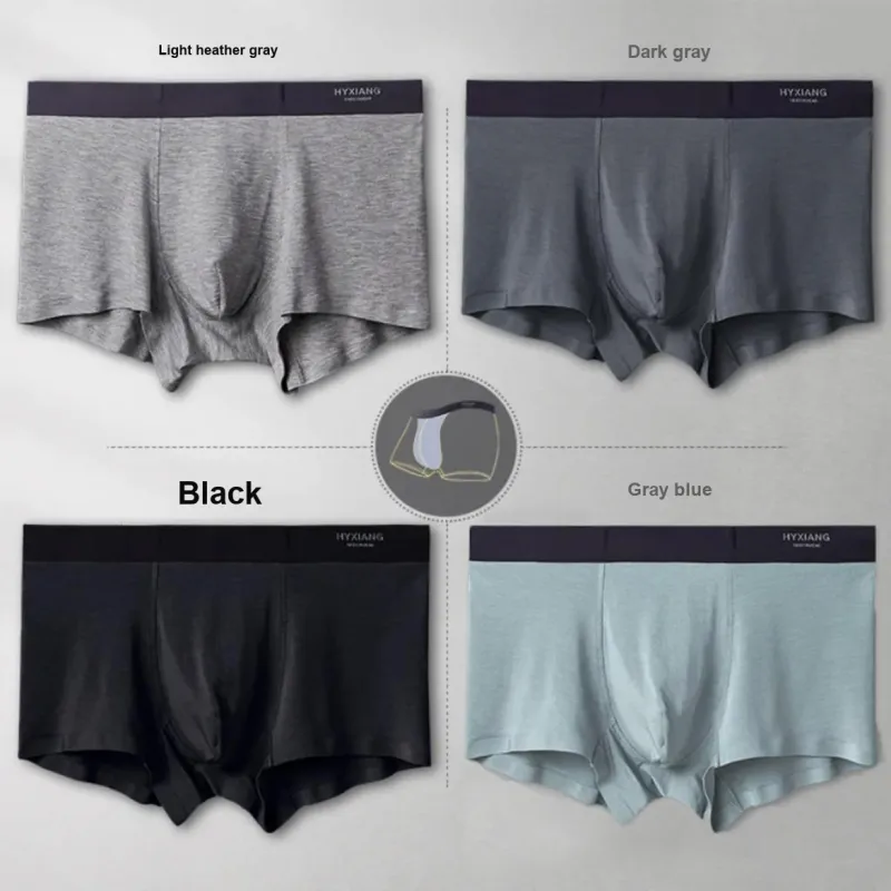 H YXIANG Underpants Men's 4 Pack-2