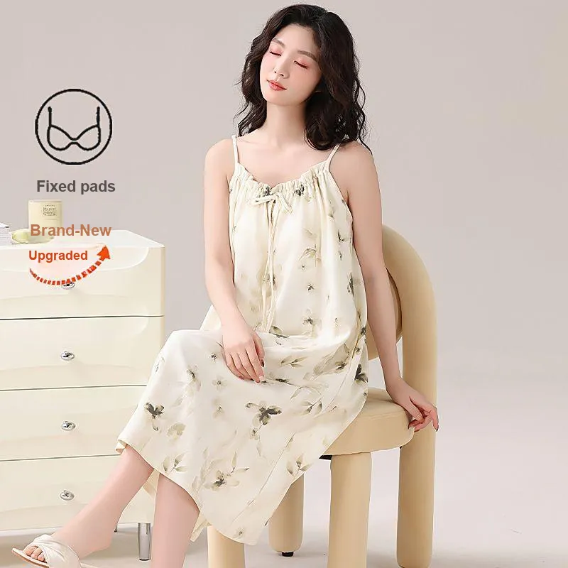 DanceBees Nightgown Women's Apricot-2
