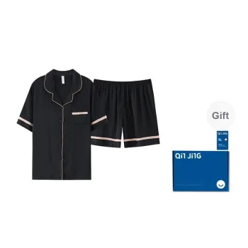 Qin Jing Pajama Set Women's Elegant Black