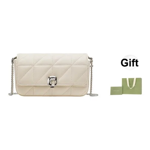 VANESSA HOGAN Коровья кожа Маленькая квадратная сумка Crossbody Сумка на плечо Маленькая Женская Экрю