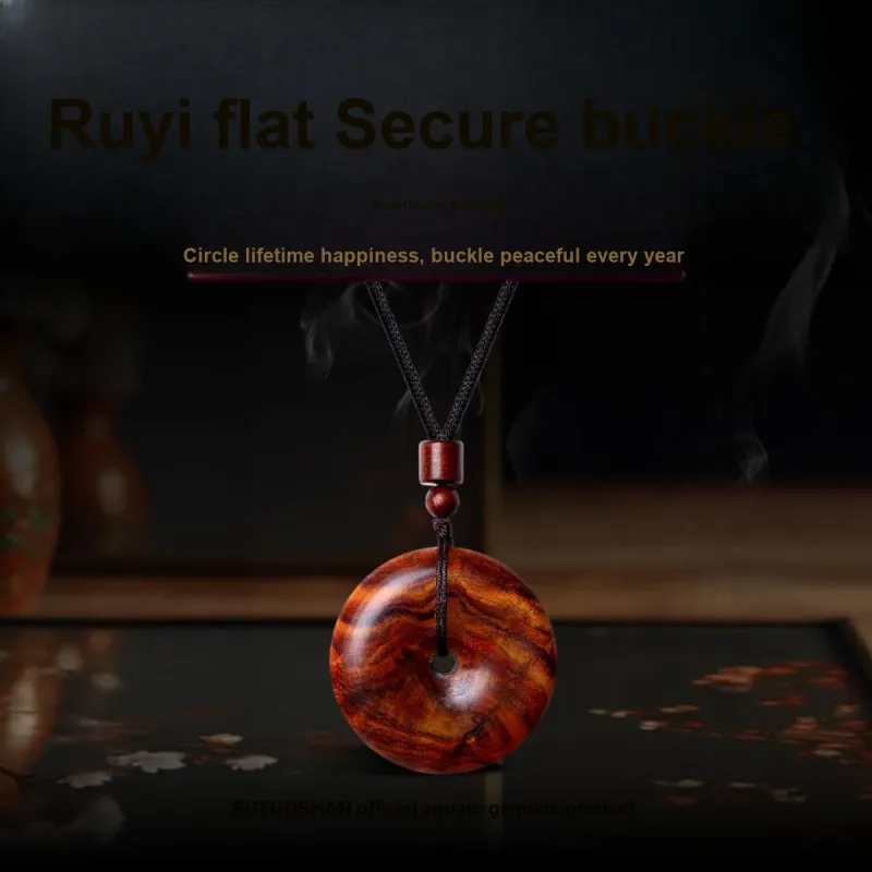 PUTUOSHANWENCHUANG Huanghuali Precious Wood Pendants Unisex-1