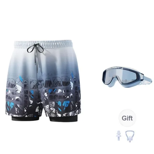 DOUBLEFISH Swimming Sets Polyester Elastane Beach Snorkeling Swimming Pool Men's