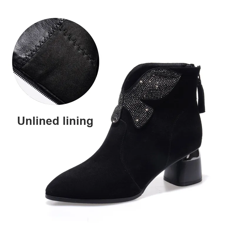 Devanro Ankle Boots 6.0cm Women's Black-6